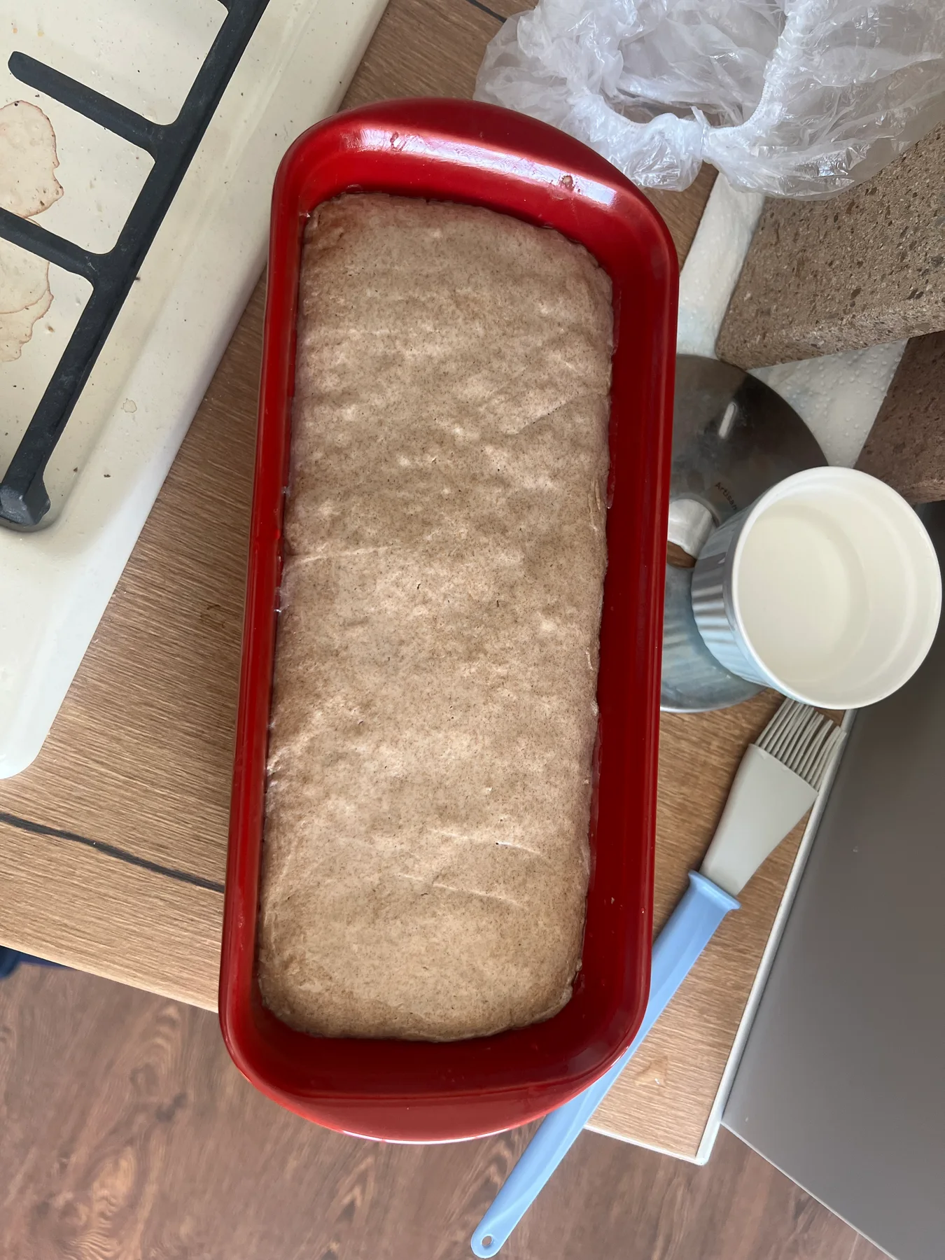 100% ржаной формовой (Vollkornbrot) 02.07.2026 — первая выпечка: пропёкся, мякиш не липнет: фото 1